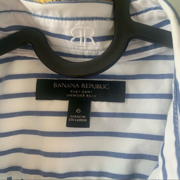 Banana Republic Striped Shirt (with pleats) - Picture 4 of 4